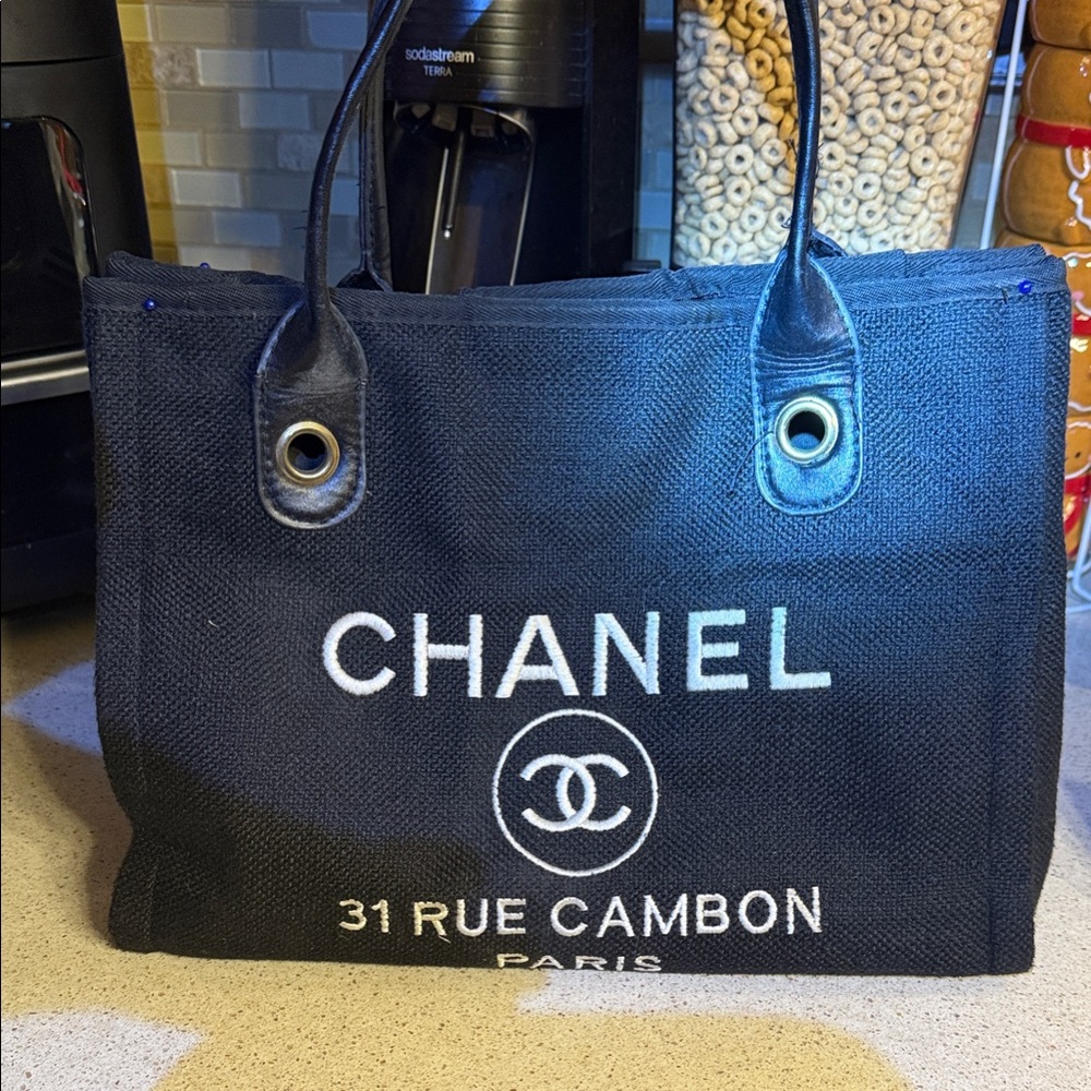 Totes Black Canvas Tote Bag